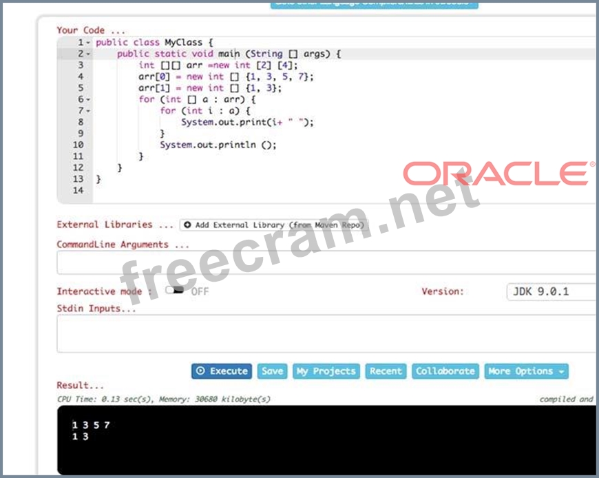 1z0-808 Dumps Deutsch